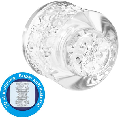 PRETTY LOVE - CRYSTLE MASTURBADOR DE ENTRADA DUPLA - Infernum Store