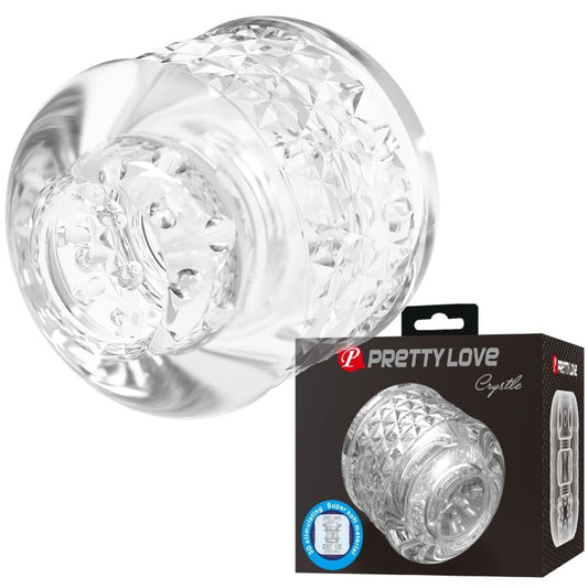 PRETTY LOVE - CRYSTLE MASTURBADOR DE ENTRADA DUPLA - Infernum Store