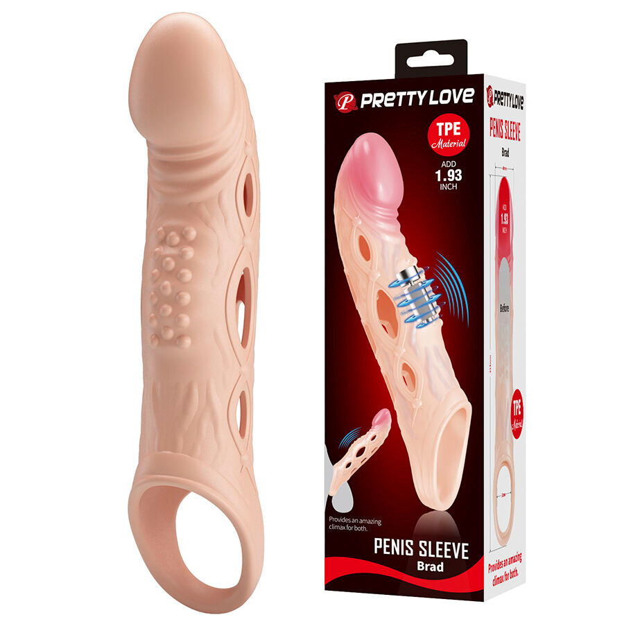 PRETTY LOVE - BRAD CAPA VIBRATÓRIA PARA PÊNIS - Infernum Store