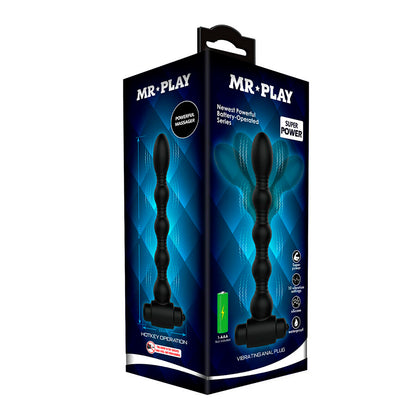 MR PLAY - MASSAGEADOR DE PLUG ANAL VIBRATÓRIO - Infernum Store