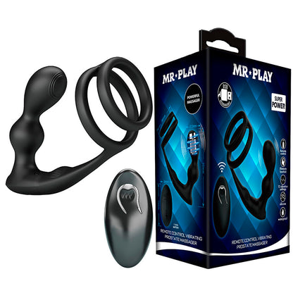 MR PLAY - PLUG ANAL VIBRATÓRIO COM ANEL PENIANO E CONTROLE REMOTO - Infernum Store