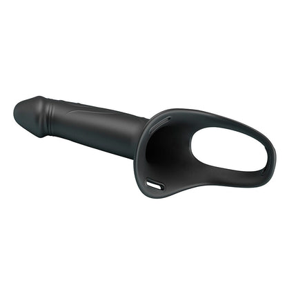 PRETTY LOVE - LANDON BLACK VIBRATING STRAP-ON - Infernum Store