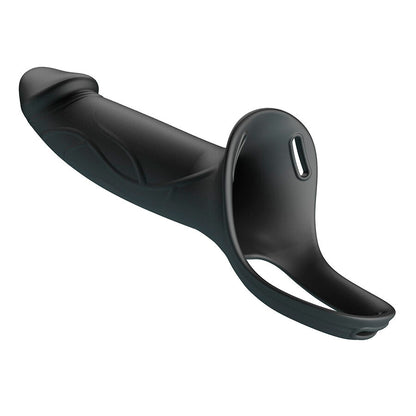 PRETTY LOVE - LANDON BLACK VIBRATING STRAP-ON - Infernum Store