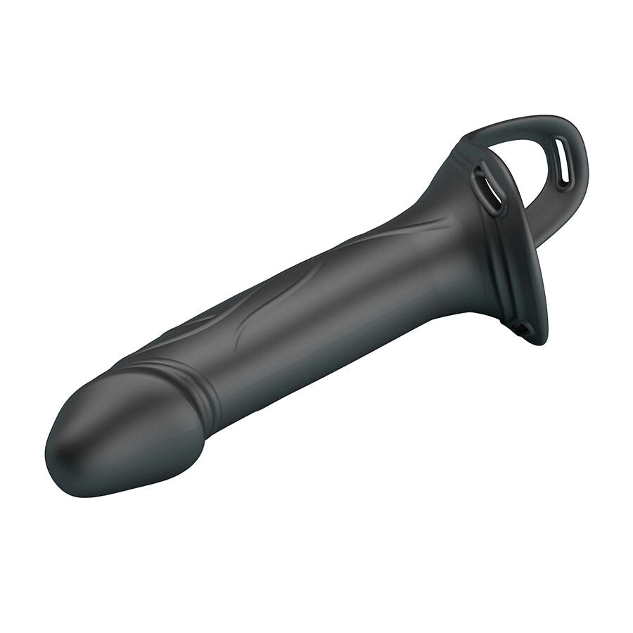 PRETTY LOVE - LANDON BLACK VIBRATING STRAP-ON - Infernum Store