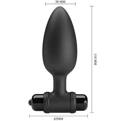 MR PLAY - PLUG ANAL SUPER POWER COM VIBRAÇÃO - Infernum Store