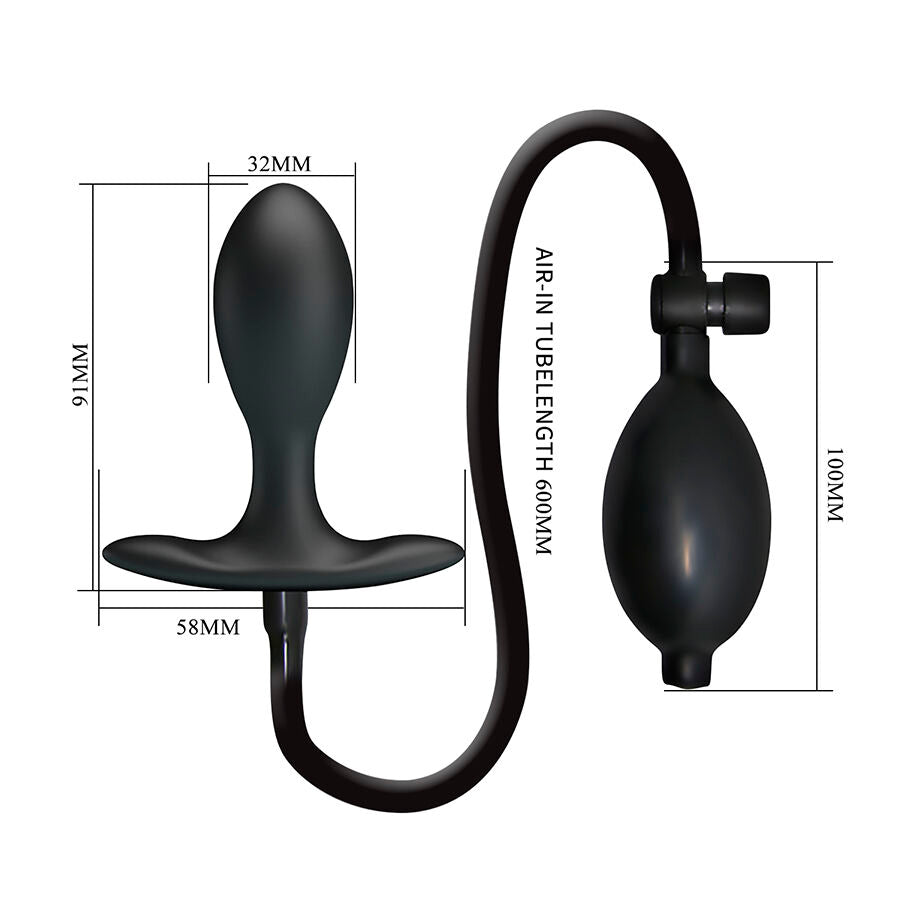 MR PLAY - PLUG ANAL INFLÁVEL AJUSTÁVEL - Infernum Store