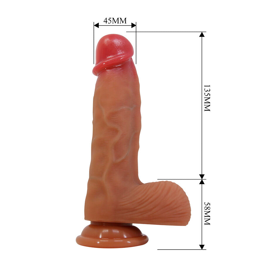PRETTY LOVE - DUVALL DILDO REALISTA COM VENTOSA 19,3 CM -Ø- 4,5 CM - Infernum Store