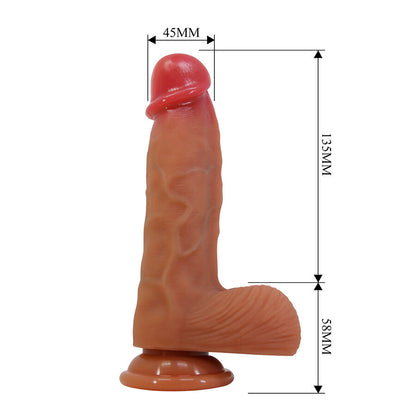 PRETTY LOVE - DUVALL DILDO REALISTA COM VENTOSA 19,3 CM -Ø- 4,5 CM - Infernum Store