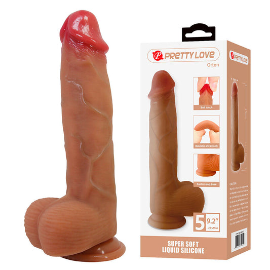 PRETTY LOVE - ORTON DILDO REALISTA COM VENTOSA 23,5 CM -Ø- 4,9 CM - Infernum Store