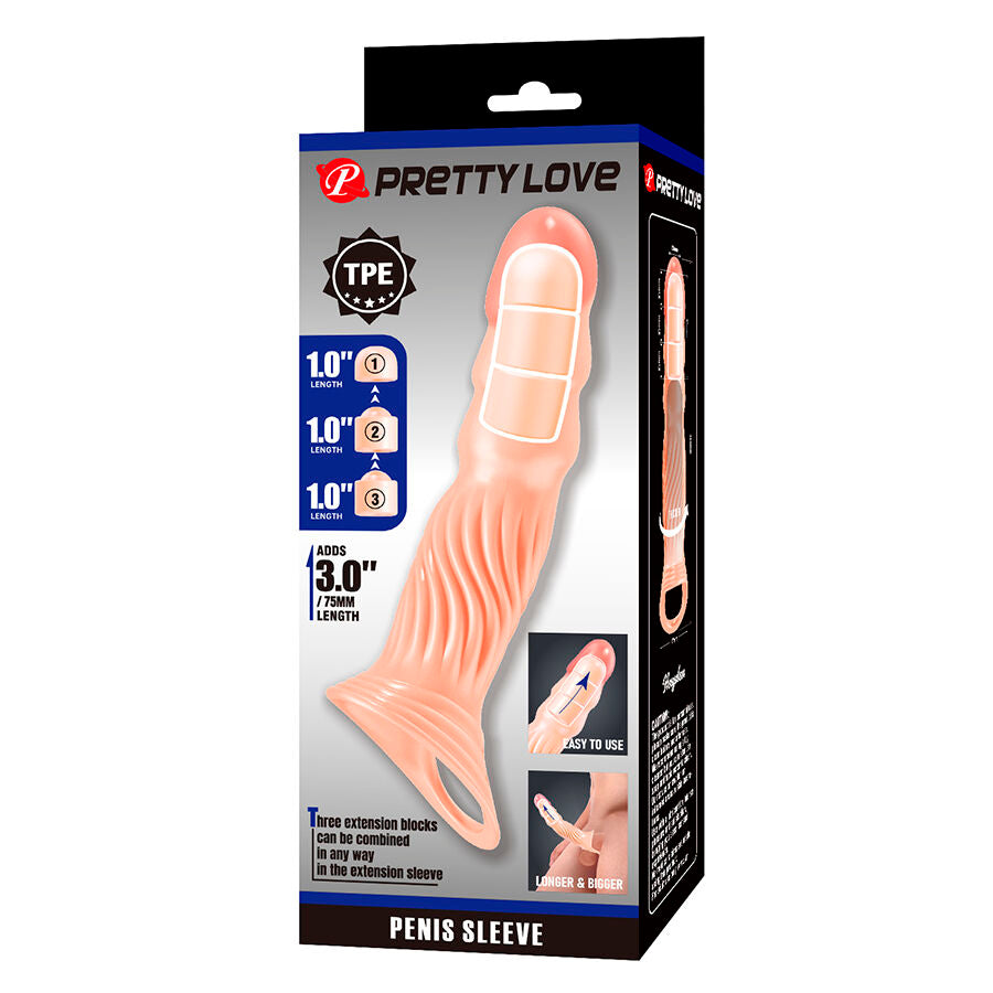 PRETTY LOVE - CAPA PENIANA TEXTURIZADA COM EXTENSORES - Infernum Store