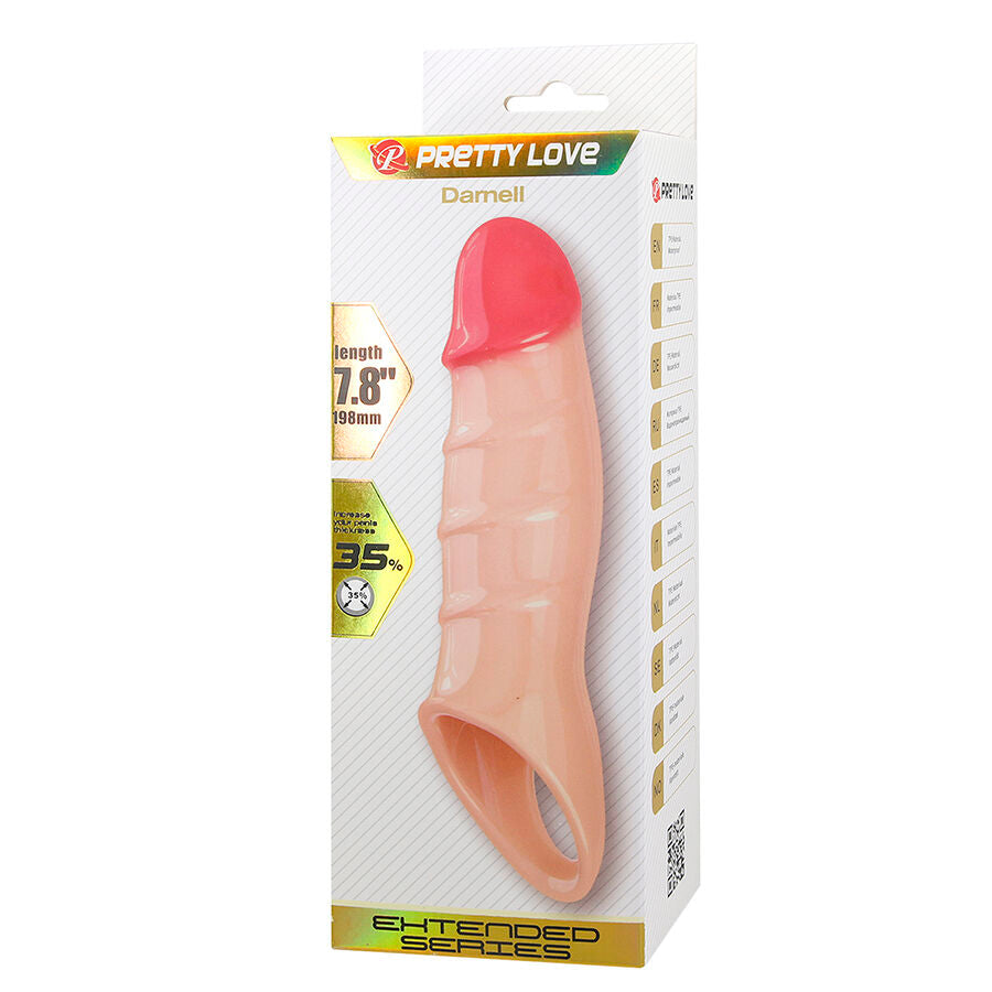 PRETTY LOVE - DARNELL CAPA DE PÊNIS COM EFEITO REALISTA - Infernum Store