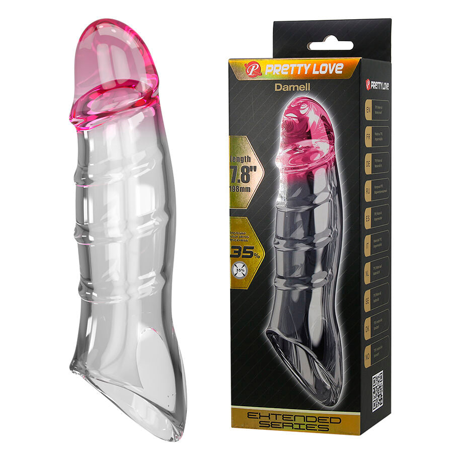 PRETTY LOVE - DARNELL CAPA DE PÊNIS COM EFEITO TRANSPARENTE - Infernum Store