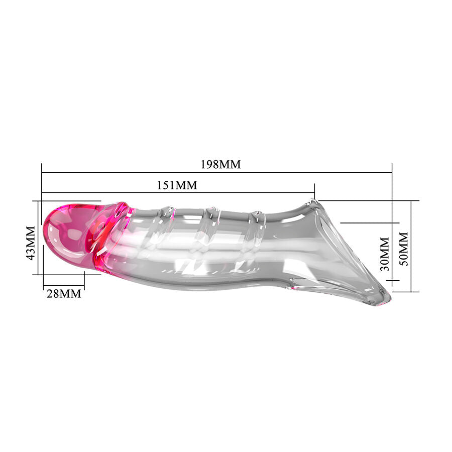 PRETTY LOVE - DARNELL CAPA DE PÊNIS COM EFEITO TRANSPARENTE - Infernum Store