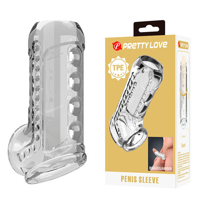 PRETTY LOVE - CAPA PENIANA TRANSPARENTE TEXTURIZADA - Infernum Store