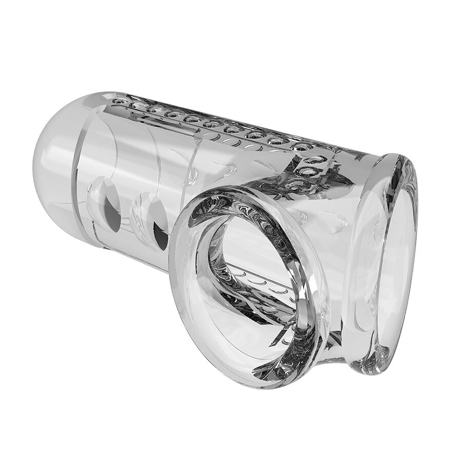 PRETTY LOVE - CAPA PENIANA TRANSPARENTE TEXTURIZADA - Infernum Store