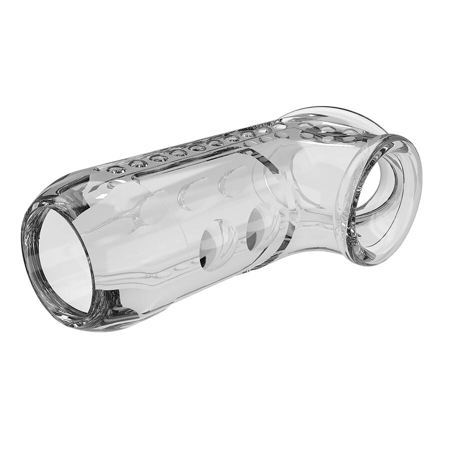 PRETTY LOVE - CAPA PENIANA TRANSPARENTE TEXTURIZADA - Infernum Store