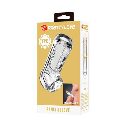 PRETTY LOVE - CAPA PENIANA TRANSPARENTE TEXTURIZADA - Infernum Store