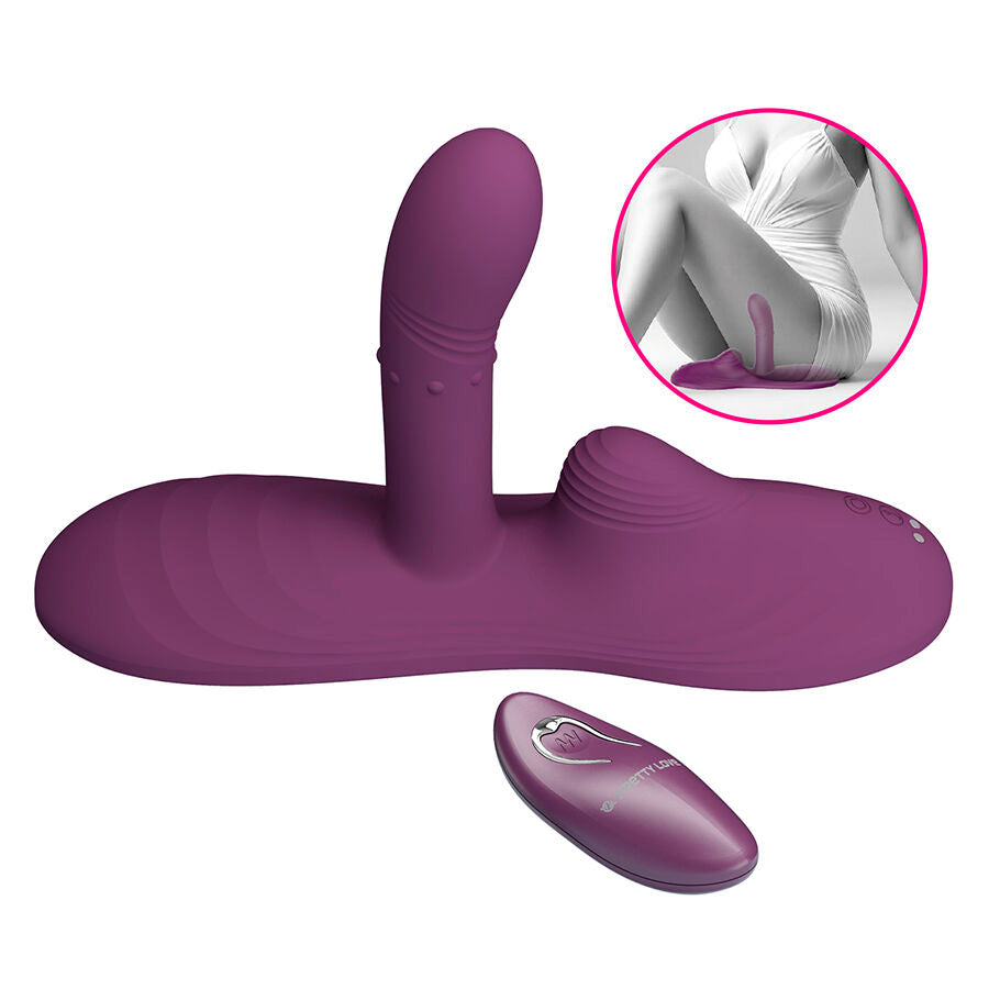 PRETTY LOVE - LUKA VIBRADOR DE SENTADO COM EFEITO DE CALOR E CONTROLE REMOTO - Infernum Store