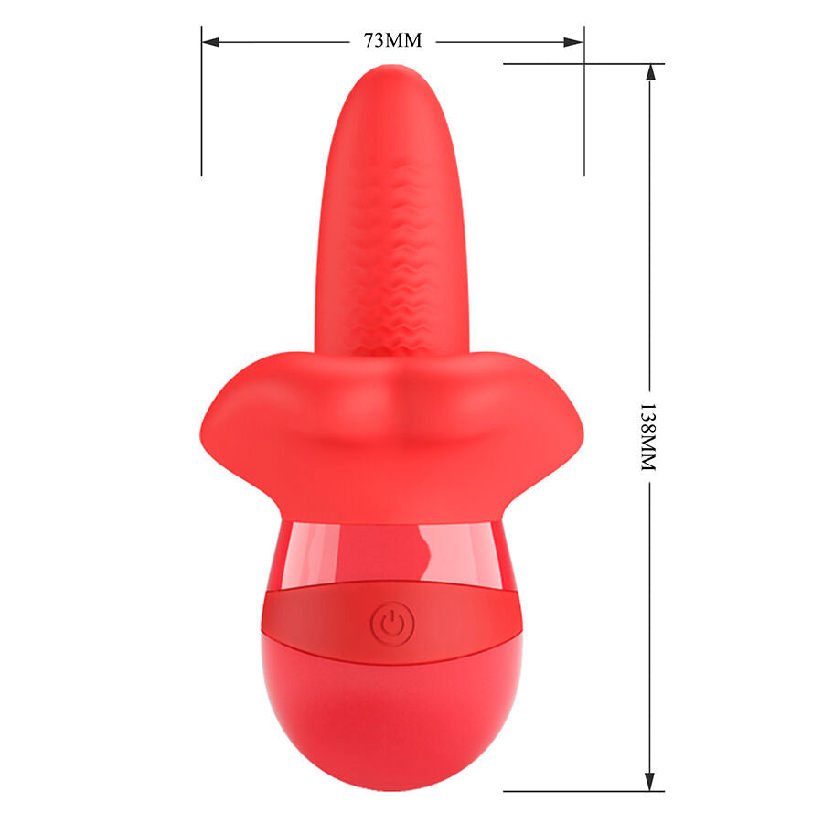 PRETTY LOVE - OBELIA VIBRADOR DE LÍNGUA COM MOVIMENTO ORBITAL - Infernum Store