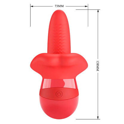 PRETTY LOVE - OBELIA VIBRADOR DE LÍNGUA COM MOVIMENTO ORBITAL - Infernum Store