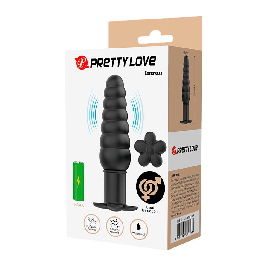 PRETTY LOVE - IMRON PLUG ANAL VIBRATÓRIO - Infernum Store