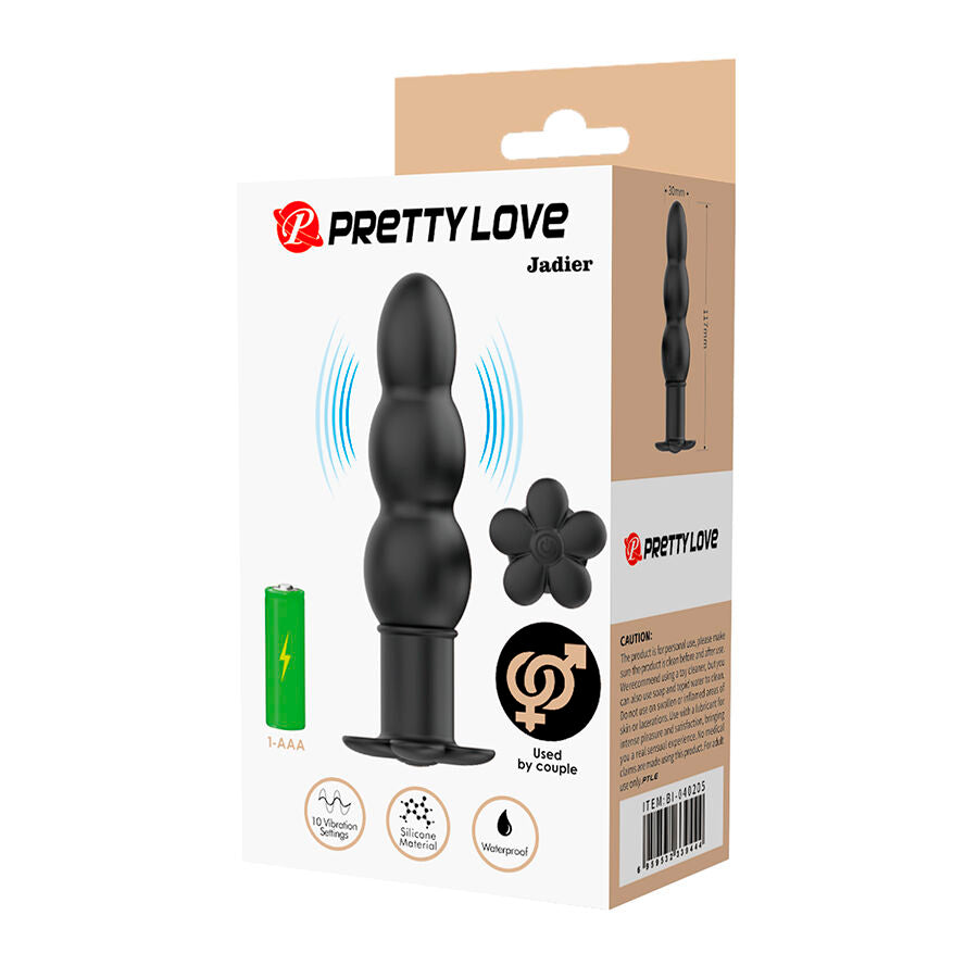 PRETTY LOVE - JADIER PLUG ANAL VIBRATÓRIO - Infernum Store
