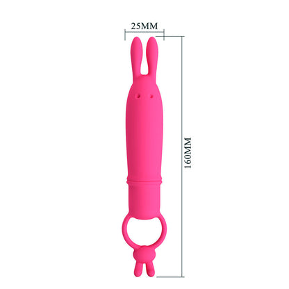 PRETTY LOVE - DELIA VIBRADOR RABBIT COM ANEL DE RESISTÊNCIA - Infernum Store