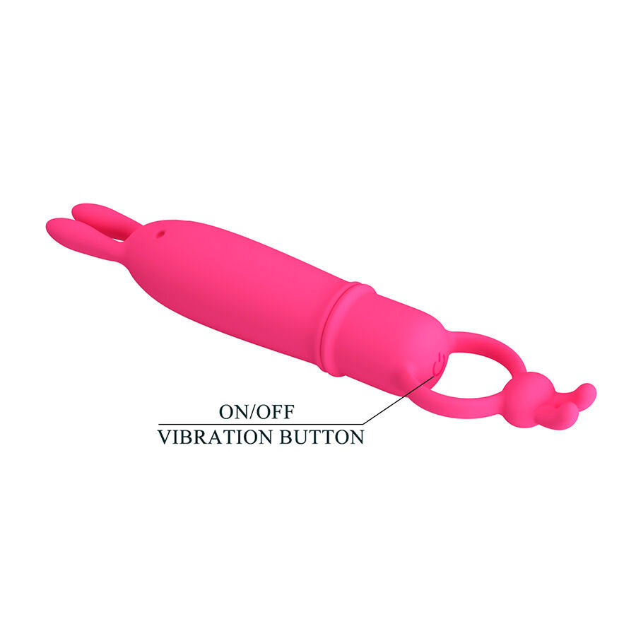 PRETTY LOVE - DELIA VIBRADOR RABBIT COM ANEL DE RESISTÊNCIA - Infernum Store