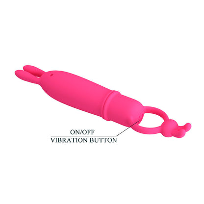 PRETTY LOVE - DELIA VIBRADOR RABBIT COM ANEL DE RESISTÊNCIA - Infernum Store