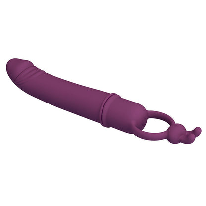 PRETTY LOVE - CORA VIBRADOR EM FORMATO DE PÊNIS COM ANEL DE RESISTÊNCIA - Infernum Store