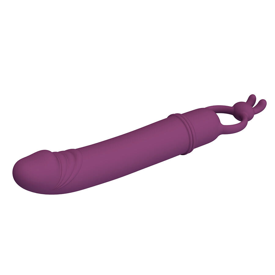 PRETTY LOVE - CORA VIBRADOR EM FORMATO DE PÊNIS COM ANEL DE RESISTÊNCIA - Infernum Store