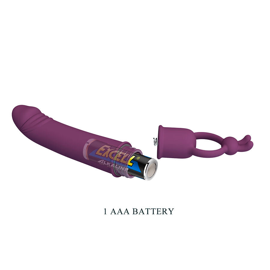 PRETTY LOVE - CORA VIBRADOR EM FORMATO DE PÊNIS COM ANEL DE RESISTÊNCIA - Infernum Store