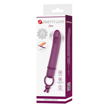 PRETTY LOVE - CORA VIBRADOR EM FORMATO DE PÊNIS COM ANEL DE RESISTÊNCIA - Infernum Store