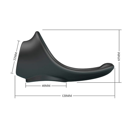 CRAZY BULL - ZADOK ANEL ERGONÔMICO COM ESTIMULADOR PERINEAL - Infernum Store