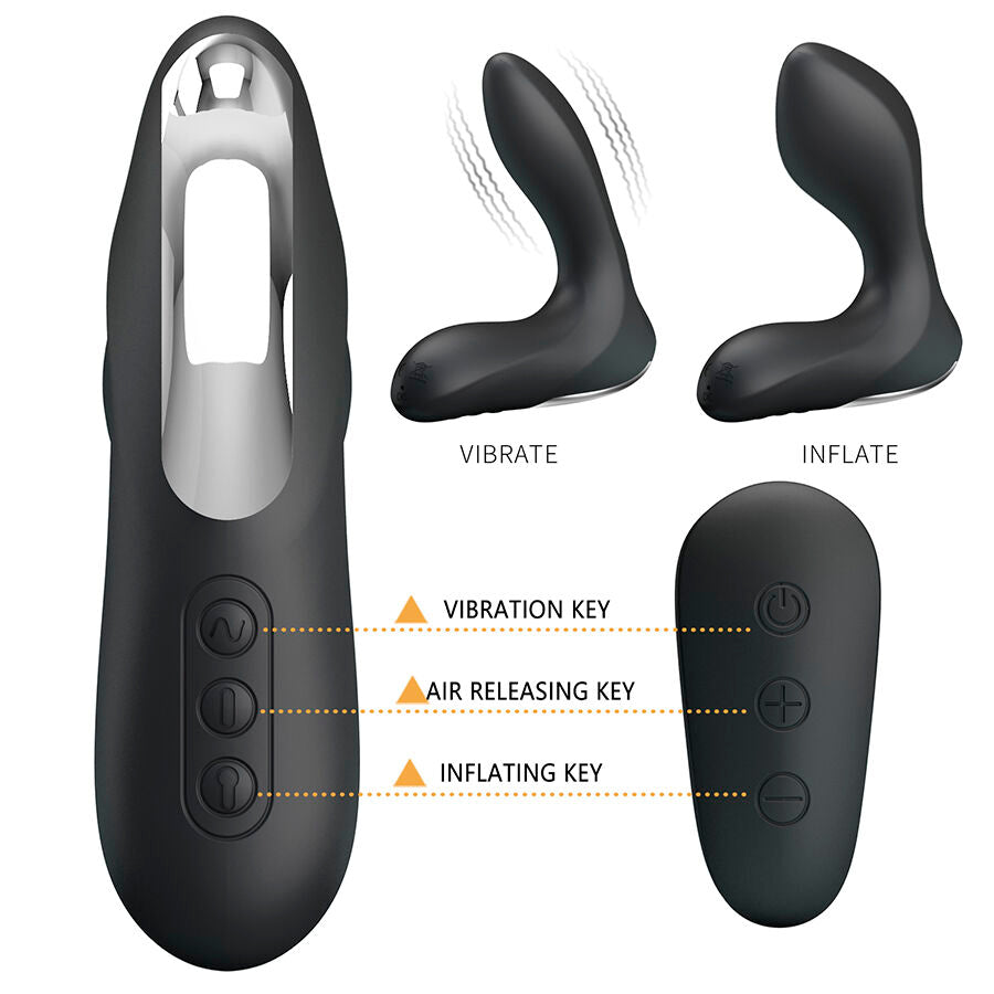 MR PLAY - MASSAGEADOR DE PRÓSTATA COM CONTROLE REMOTO DE VIBRAÇÃO - Infernum Store