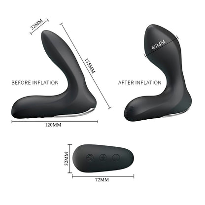 MR PLAY - MASSAGEADOR DE PRÓSTATA COM CONTROLE REMOTO DE VIBRAÇÃO - Infernum Store