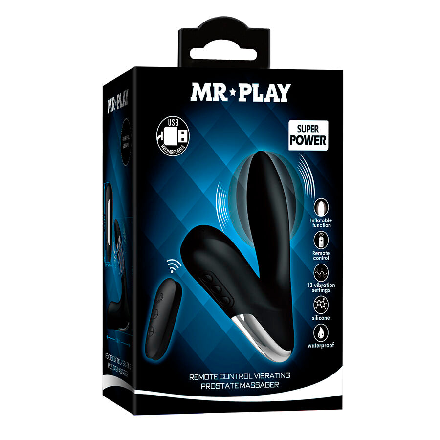 MR PLAY - MASSAGEADOR DE PRÓSTATA COM CONTROLE REMOTO DE VIBRAÇÃO - Infernum Store