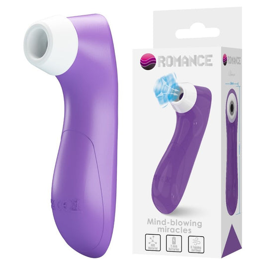 ROMANCE - APARELHO DE SUCÇÃO CLITORIAL COM TECNOLOGIA DE PULSAÇÃO ROXO - Infernum Store