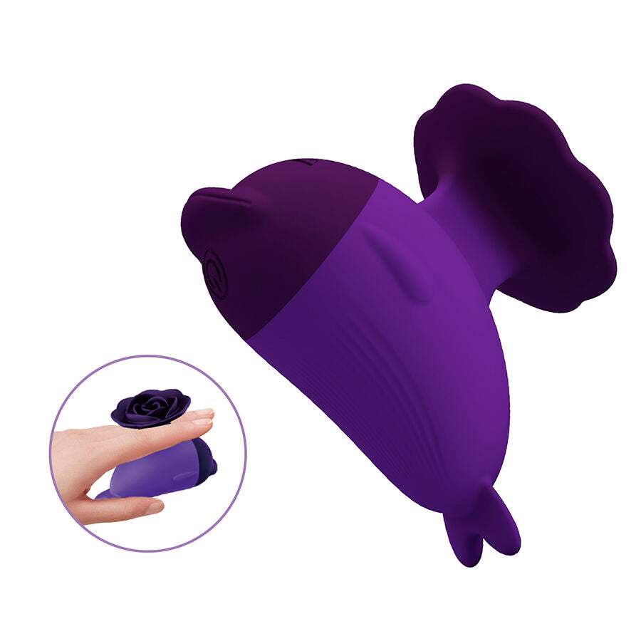 PRETTY LOVE - DOLPHIN MINI VIBRADOR COM CLIP - Infernum Store