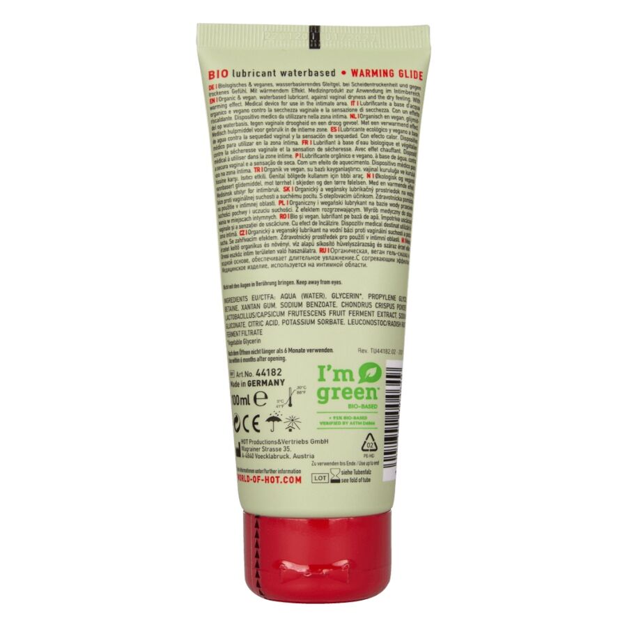 HOT - BIOLUBRIFICANTE À BASE DE ÁGUA COM AQUECIMENTO 100 ML - Infernum Store