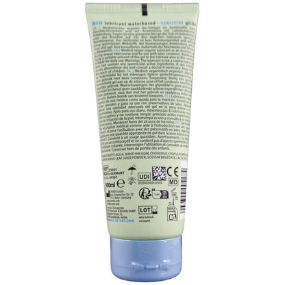 HOT - BIO LUBRIFICANTE À BASE ÁGUA SENSITIV 100 ML - Infernum Store