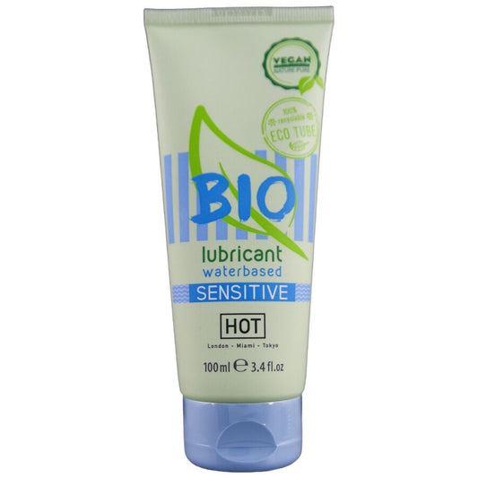 HOT - BIO LUBRIFICANTE À BASE ÁGUA SENSITIV 100 ML - Infernum Store