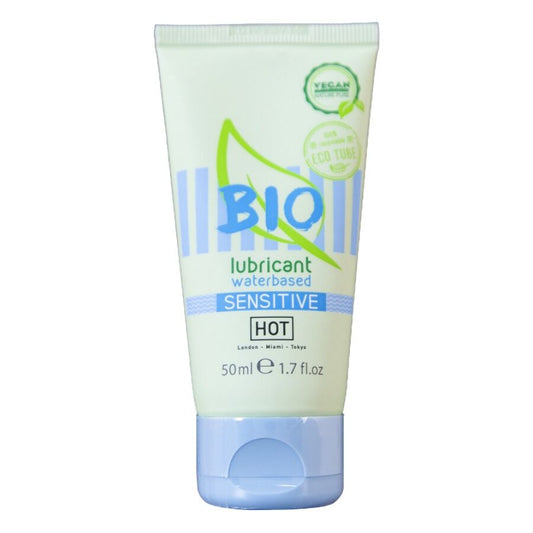 HOT - BIO LUBRIFICANTE À BASE ÁGUA SENSITIV 50 ML - Infernum Store