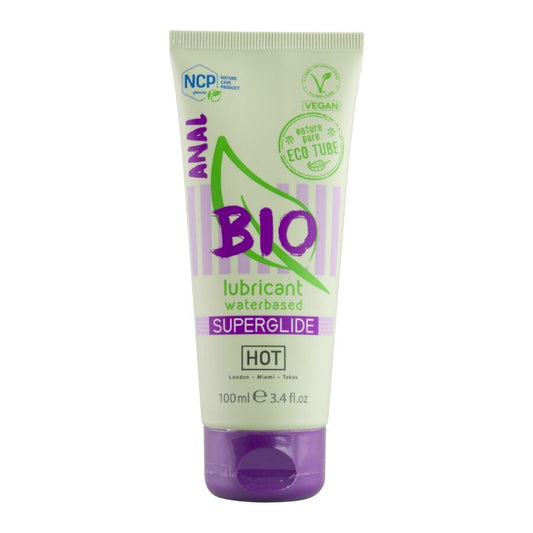 HOT - BIO LUBRIFICANTE À BASE DE ÁGUA ANAL 100 ML - Infernum Store