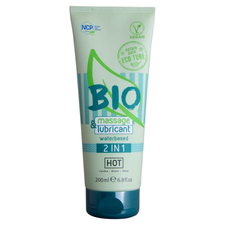 HOT - BIO MASSAGE & LUBRIFICANTE À BASE DE ÁGUA 2 EM 1 200 ML - Infernum Store