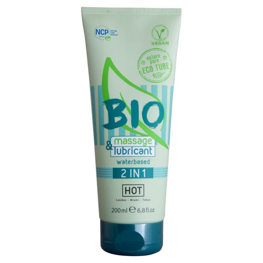HOT - BIO MASSAGE & LUBRIFICANTE À BASE DE ÁGUA 2 EM 1 200 ML - Infernum Store