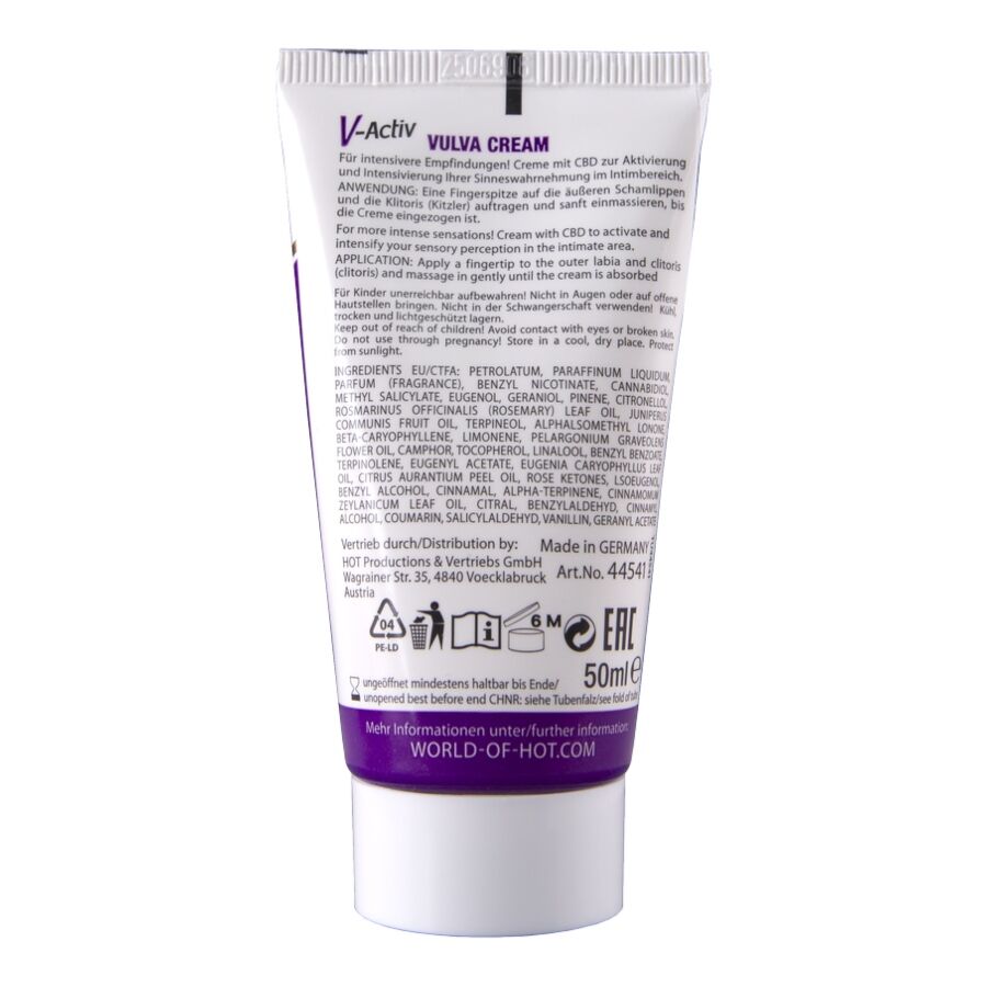 CREME VULVA QUENTE COM CBD 50ML - Infernum Store
