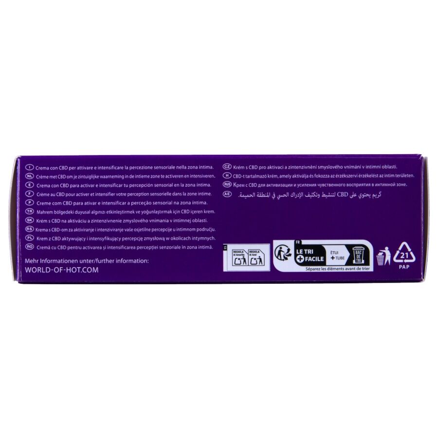 CREME VULVA QUENTE COM CBD 50ML - Infernum Store