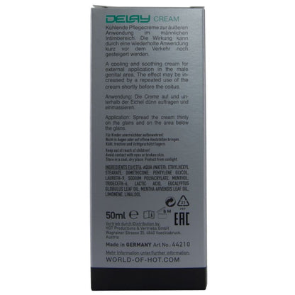 HOT - CREME RETARDANTE 50 ML - Infernum Store