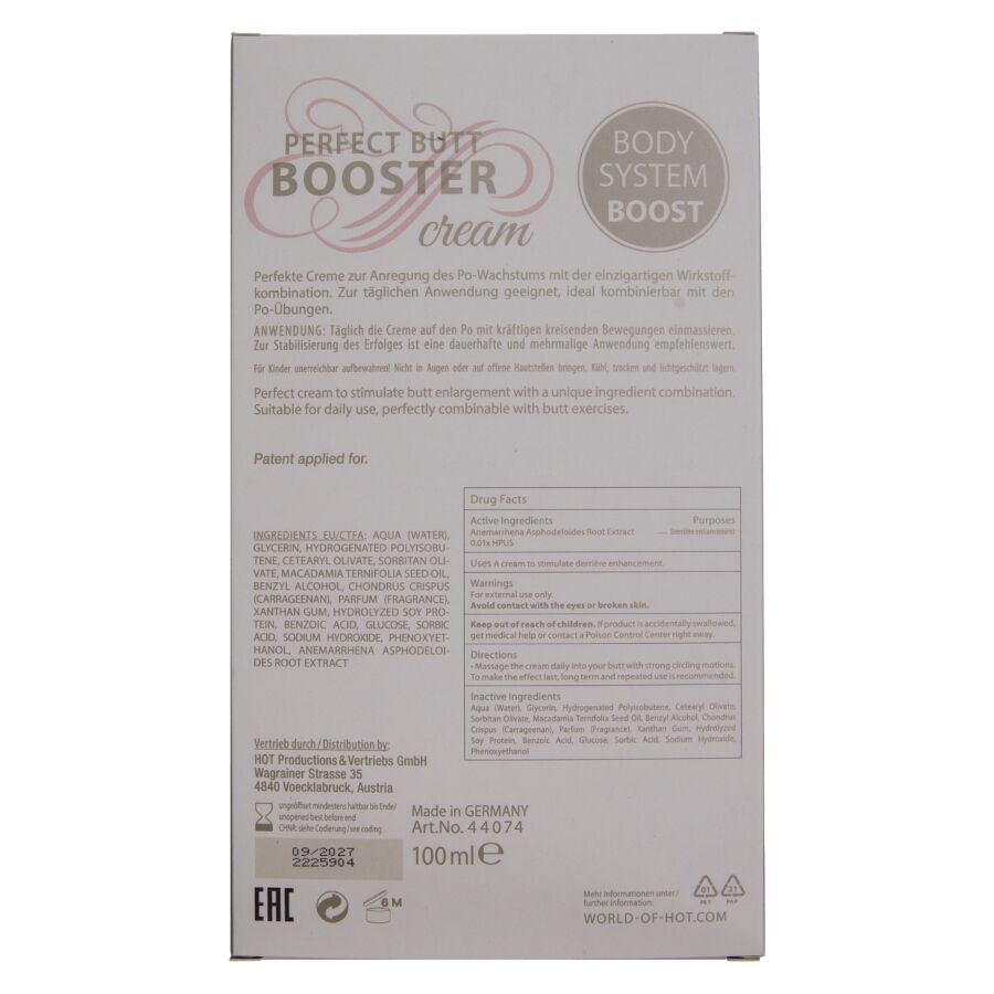 HOT - CREME PARA AUMENTAR O BUMBUM XXL 100 ML - Infernum Store